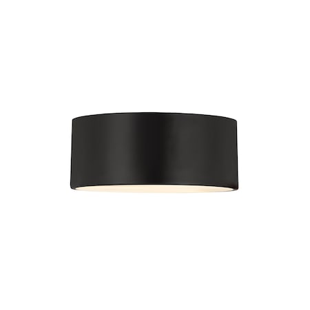 Z-Lite Harley 2 Light Flush Mount, Matte Black 2302F2-MB